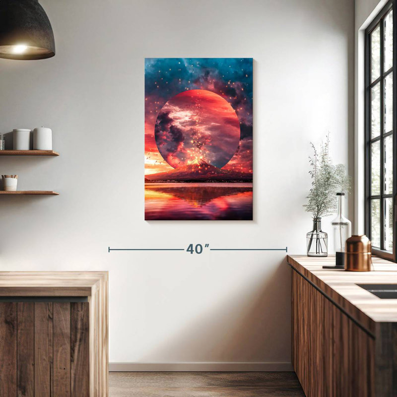 Alvord Volcano Blazing Sky, 36" H x 24" W