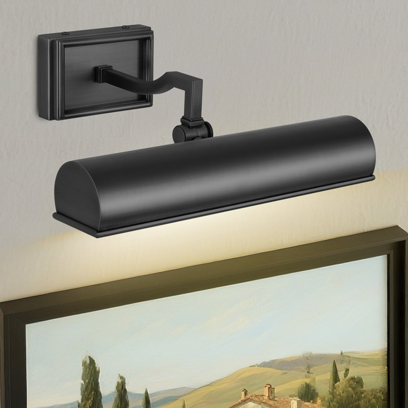 Appliques murales modernes 12 "/ 24" à intensité variable noir, H 3,1 po x l 12 po x P 10 po, Noir mat