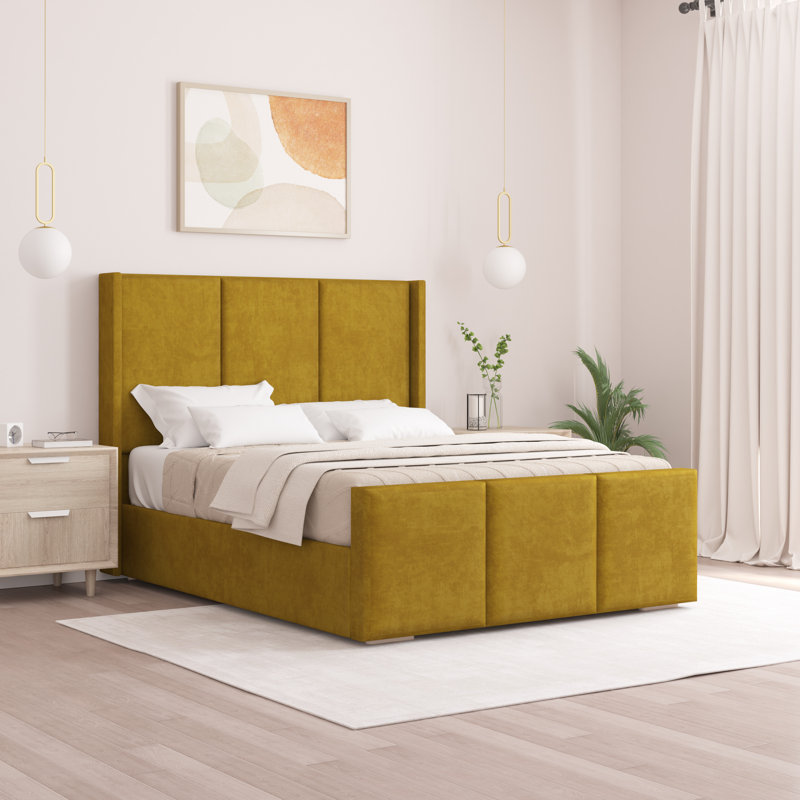 Berlin Bed Frame, Turmeric, Kingsize (5')