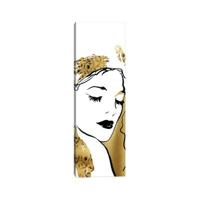 Fashion Girl I 1 Piece Panoramic Wall Art on Canvas