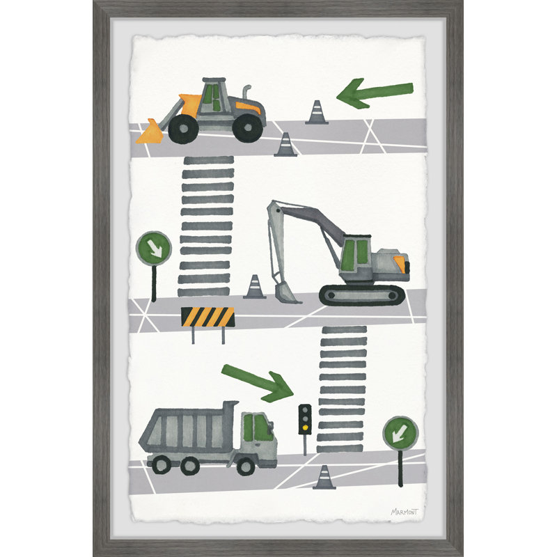 Braley Earth-Moving Machines, reproduction encadrée, H 30 po x l 20 po x P 1,5 po