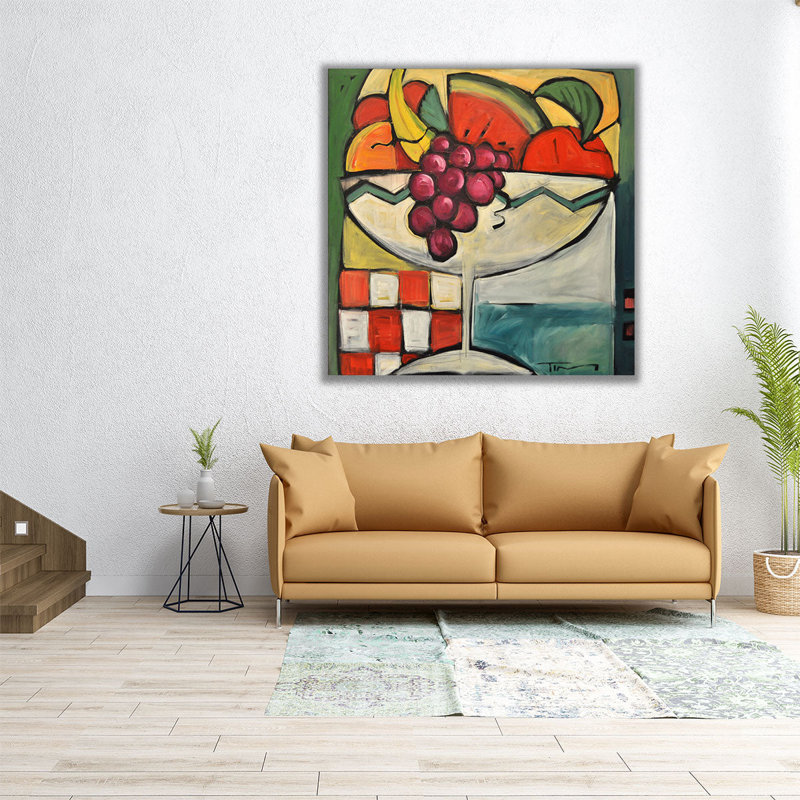 Fruit cocktail - reproduction d'art sur toile, H 40 po x l 40 po