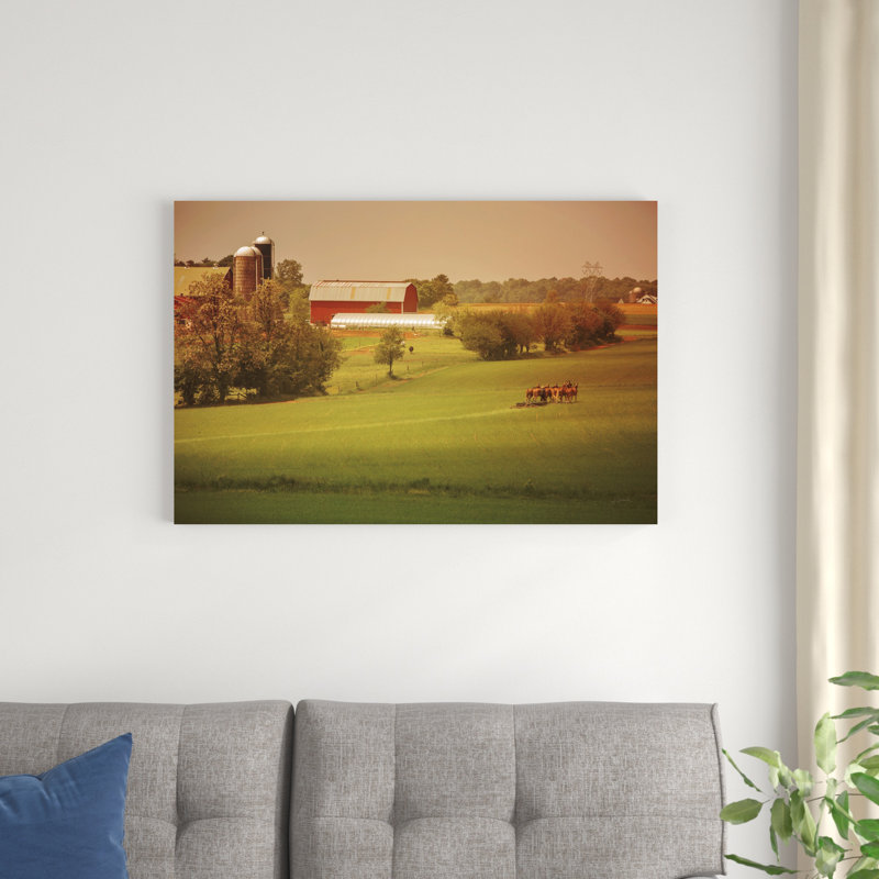 " Fall Farm " by Aledanda, 24" H x 36" W 
