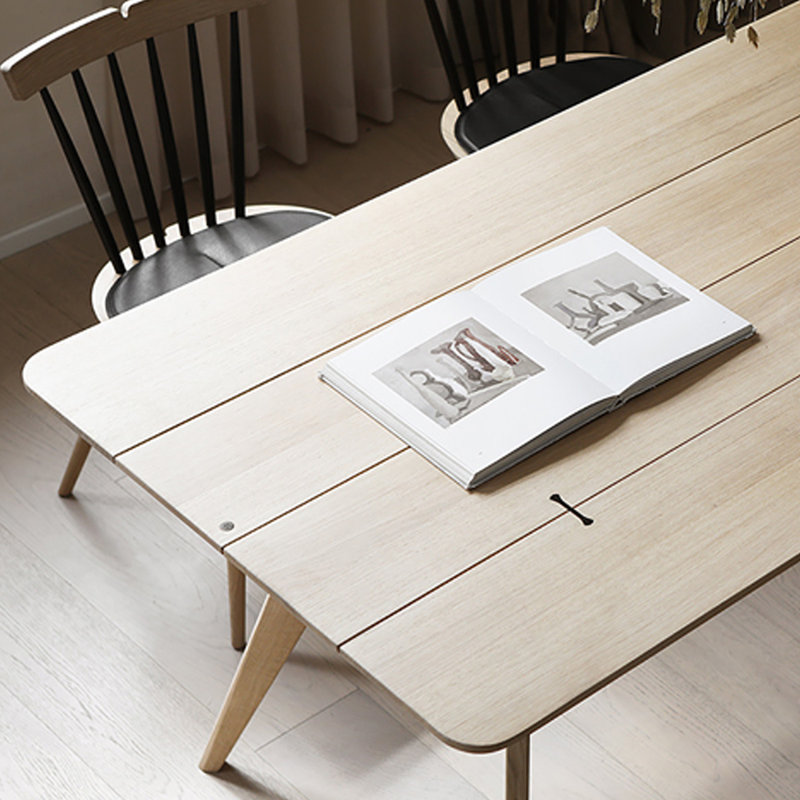 Industrial style rectangular dining table, 29.13"H x 70.87"L x 35.43"W