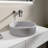 15'' Concrete Round Modern Gray Bathroom Sink