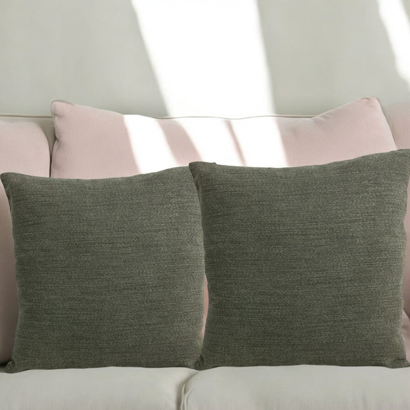 Ryssa Brown Square Throw Pillow Cover