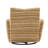 360° Swivel Leisure Chair Fabric Striped Armrest Swivel Chair With Sand-Rimmed Fabric And Metal Bracket-1948947892