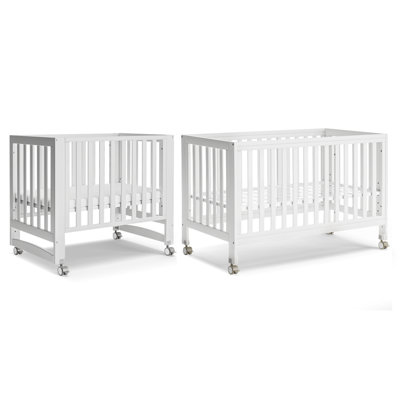 11-in-1 Greenguard Gold Certified Convertible Mini Cradle to Standard Crib, White