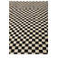 Tapis de couloir noir et blanc Orta