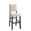 Tabourets de bar à hauteur de comptoir, 2 pièces, aspect rustique, tissu semblable au lin, bois massif, garniture cloutée, chaises 2 pièces en noir antique, housse, design-1421897627