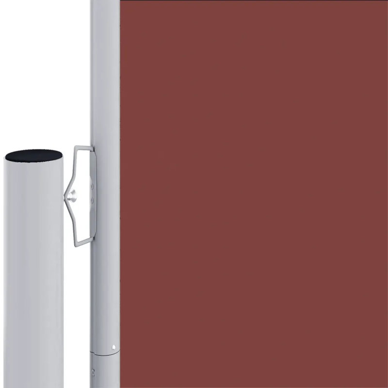 Dakota Fields 180cm W Fabric Cover Retractable Side Awning, Brown