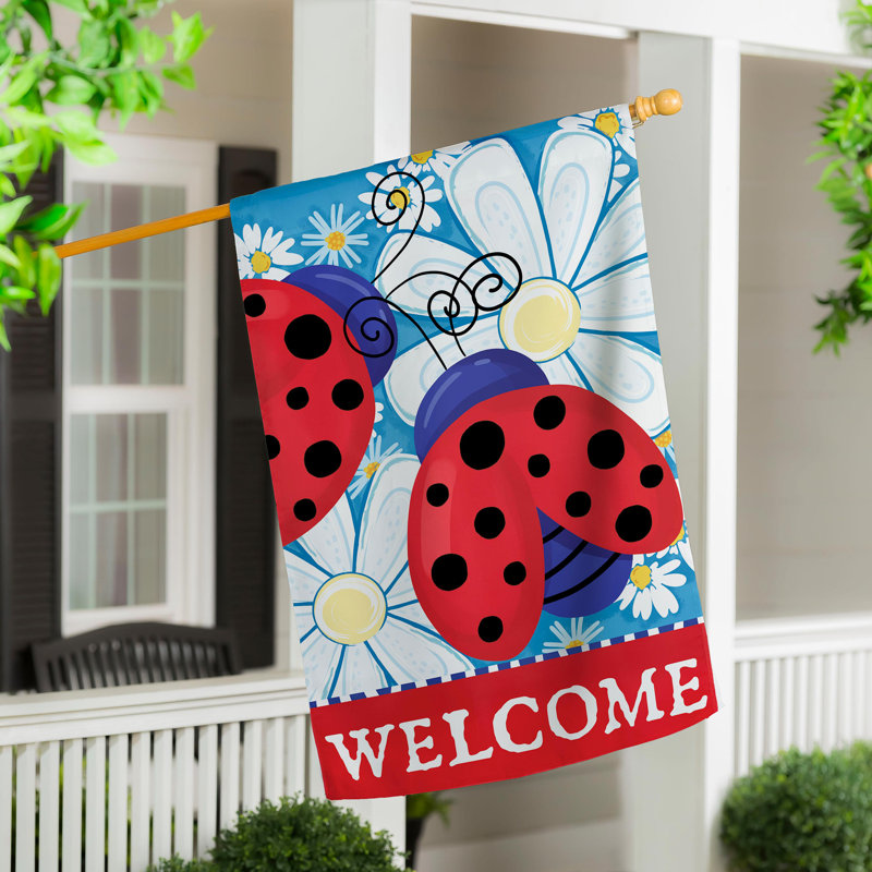 Drapeau patriotique de coccinelles