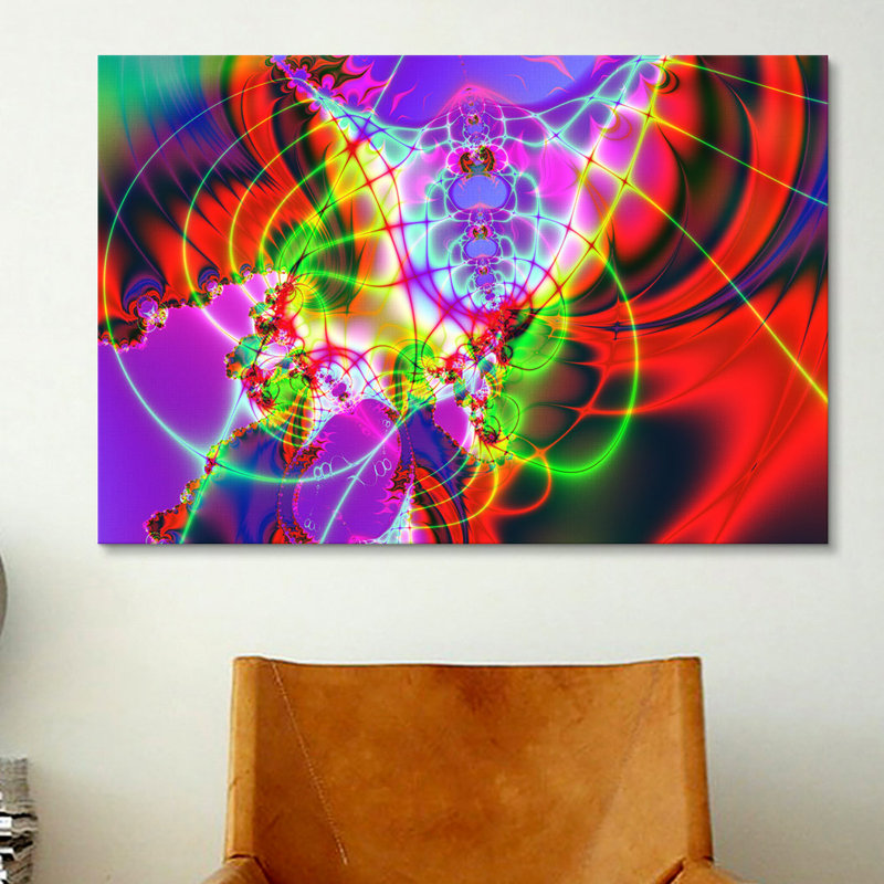 « spider web », impression sur toile Digital, H 12 po x l 18 po x P 1,5 po