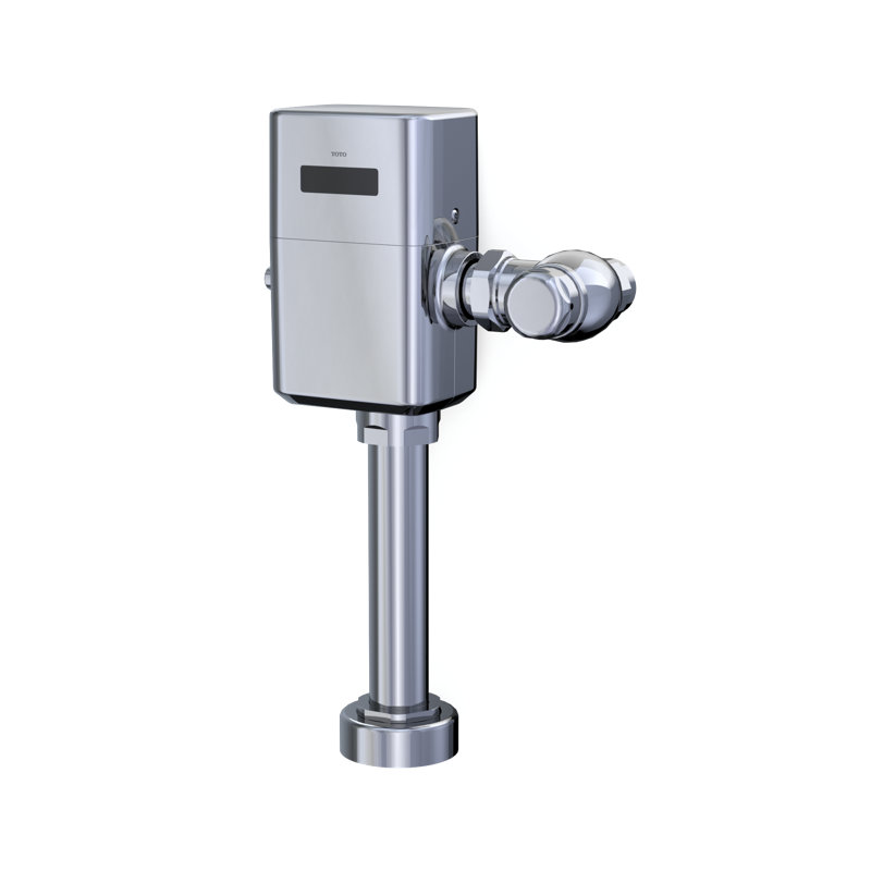 Robinet de chasse d'eau de toilette à haut rendement sans contact 1,0 GPF TOTO® ECOPower® pour ensemble anti-retour avec brise-vide de 12 pouces, chrome poli