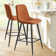 Seidman 26" Upholstered Low Back Counter Stool
