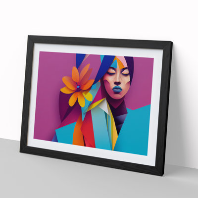 Floral Woman Abstract - Single Picture Frame Painting