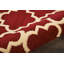 Tapis rouge à motif géométrique Hankinson Prague-24109263