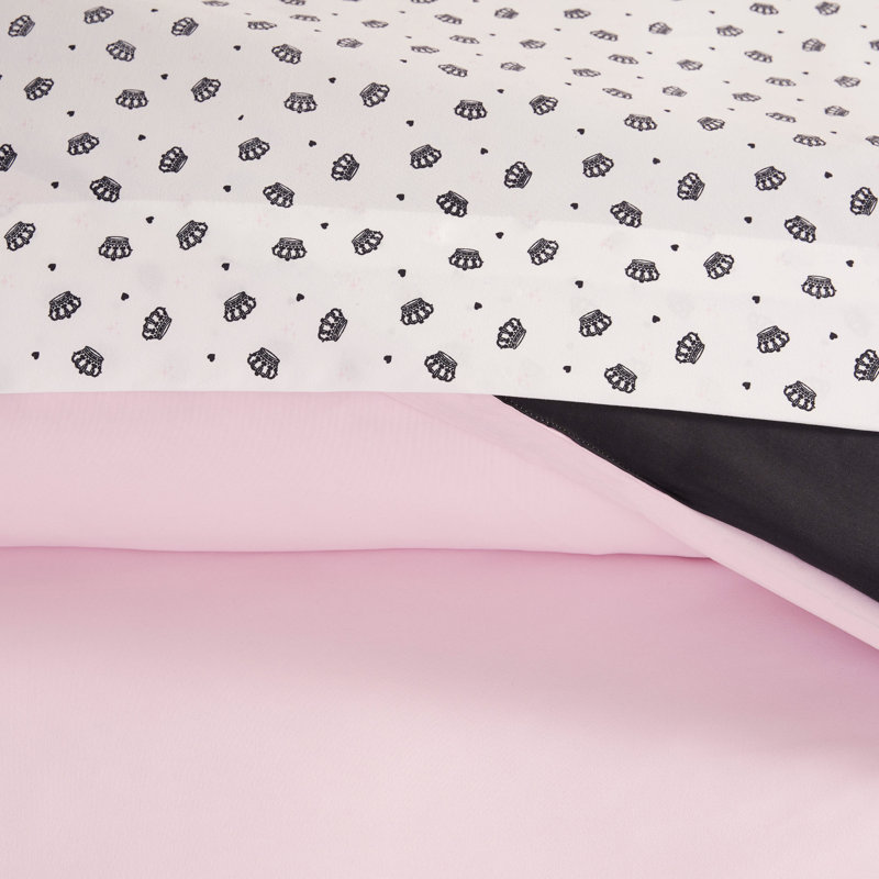 Ensemble d'édredon réversible Jucy Couture Crown Sparkle, Grand lit