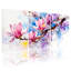 «Magnolia Watercolor Magnolia Blossoms On Branches», ensemble de 3 impressions sur toile-611606979