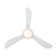 Corona 3 - Blade Outdoor/Indoor Smart Flush Mount Ceiling Fan with Remote Control and Dimmable LED Light Kit Included 
