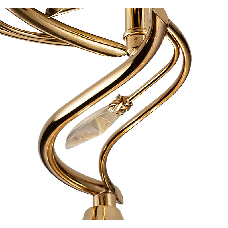 Longoria Flush Mount, 3 Light, French Gold