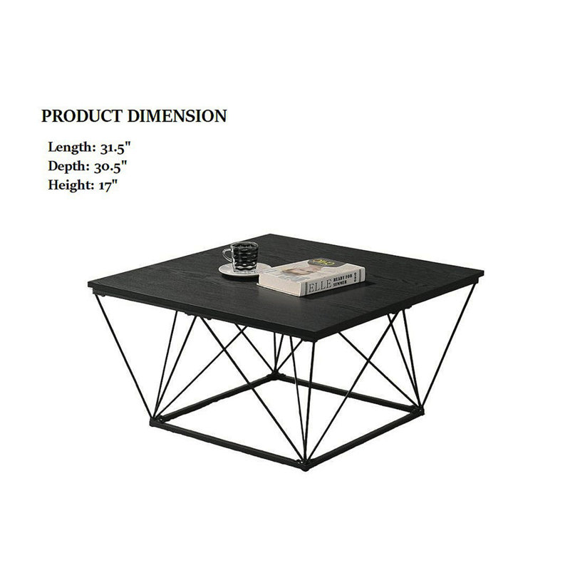 Ensemble de tables 3 pièces de style contemporain 1 table basse 2 tables de bout 2 X