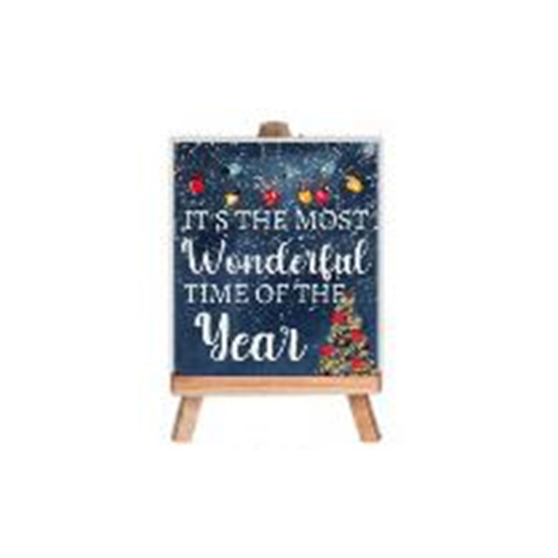 It's The Most Wonderful Time Of The Year Christmas Sign - 9.25"