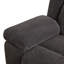 Ensemble de canapé inclinable 3 pièces gris