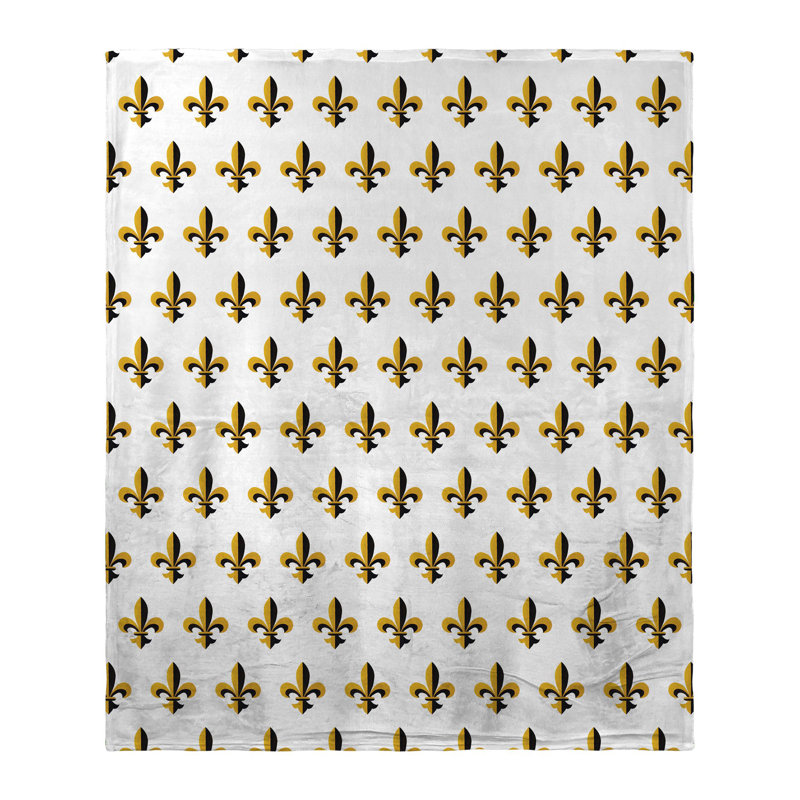 Jeté en soie Fleur-de-lis