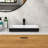 19"X12" Semi-Recessed Ceramic Bathroom Sink - Countertop Vessel Design