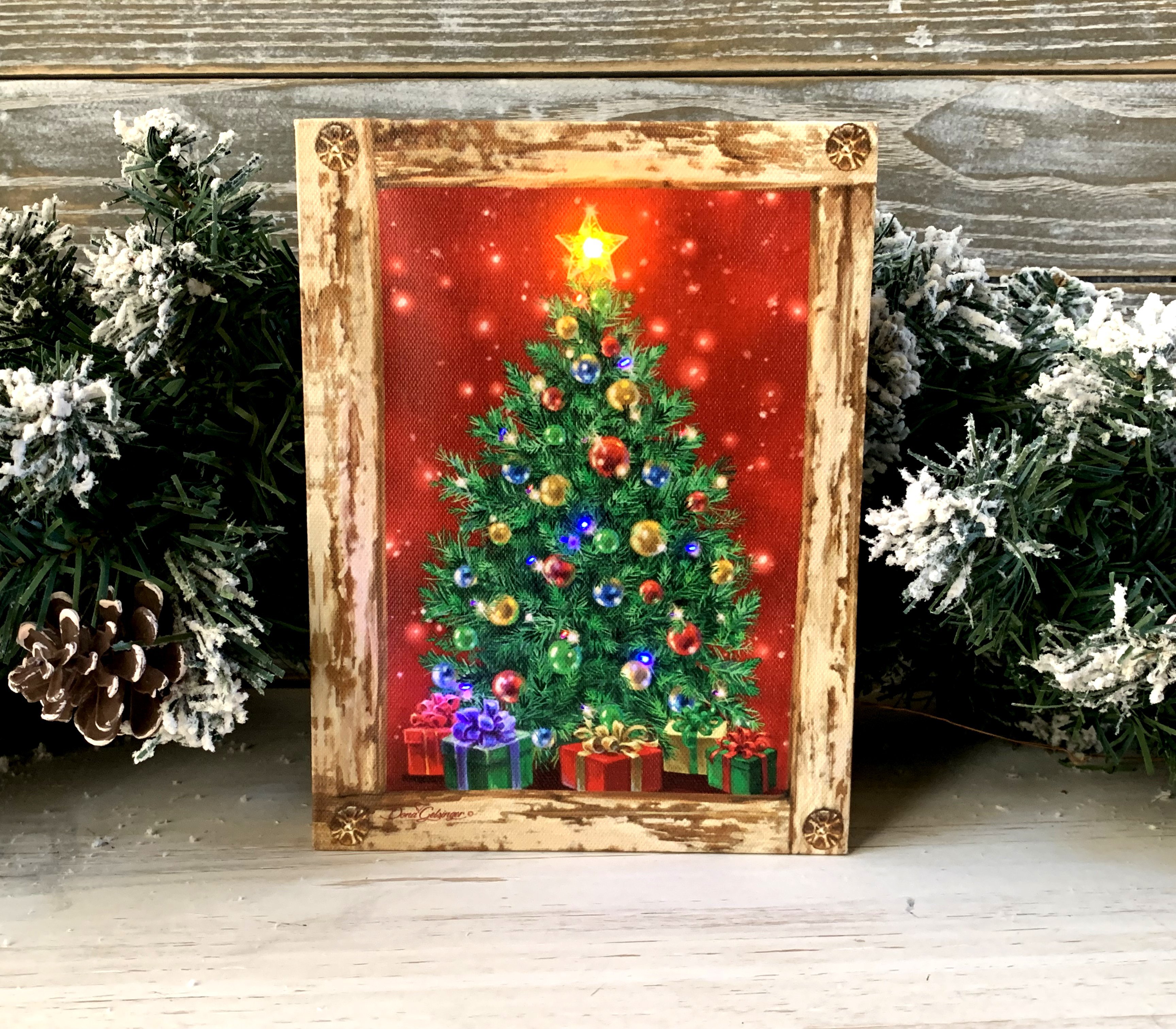 Fall Christmas decor easel back display - Home decor