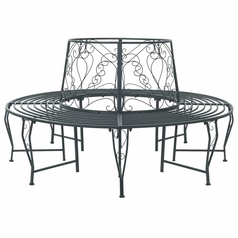 Outdoor Bench, Silver Grey