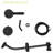 7 Hand Shower & 4.7" Rain Showerhead, Matte Black With Adjustable Slide Bar And Gasket Assembly Parts
