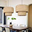 Luminaire suspendu en rotin 1 lumière Armenakis-891556619