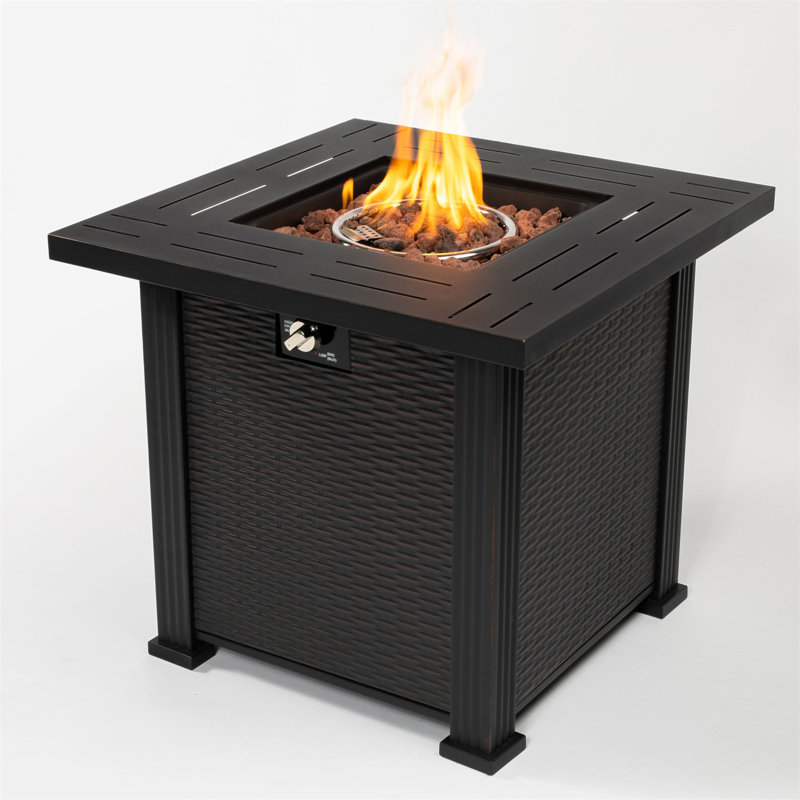 28Inch Square Fire Pit Table
