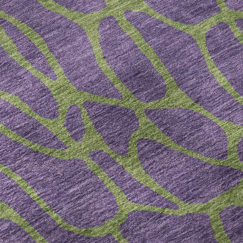 Tapis géométrique lavable à la machine de qualité supérieure Mayfield AMF1023, Rectangle 5 pi x 7 pi 6 po