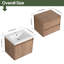  Ensemble de meuble-lavabo mural simple 48 po avec plateau en résine Vowar