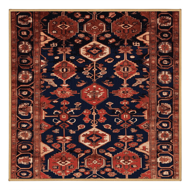 Tapis brun lavable à la machine, Carré 4 pi
