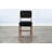 Woven Back Black Upholstered Counter Stool