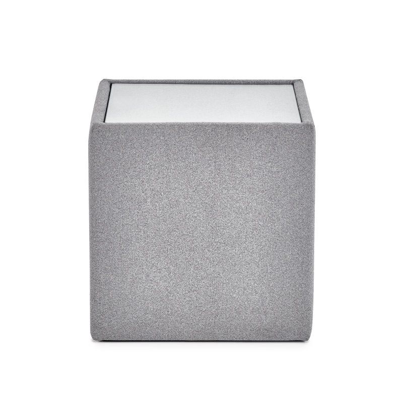 Lefave Glass Top Block End Table
