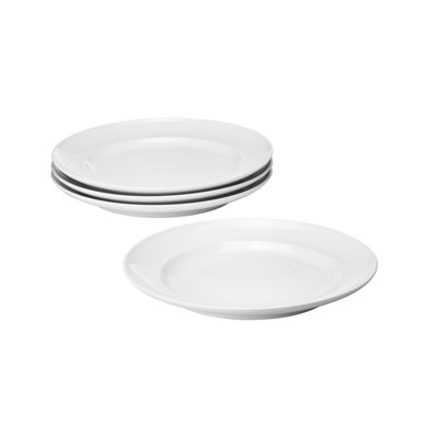 KOPPEL Dinner Plate Set, 4pcs, in white porcelain