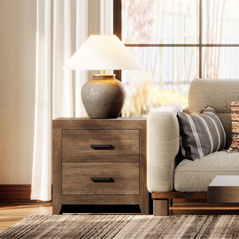 22" W Rustic Brown End Tables