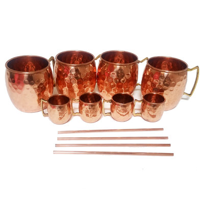 Nghiem 18 oz. Copper Moscow Mule Mug Set