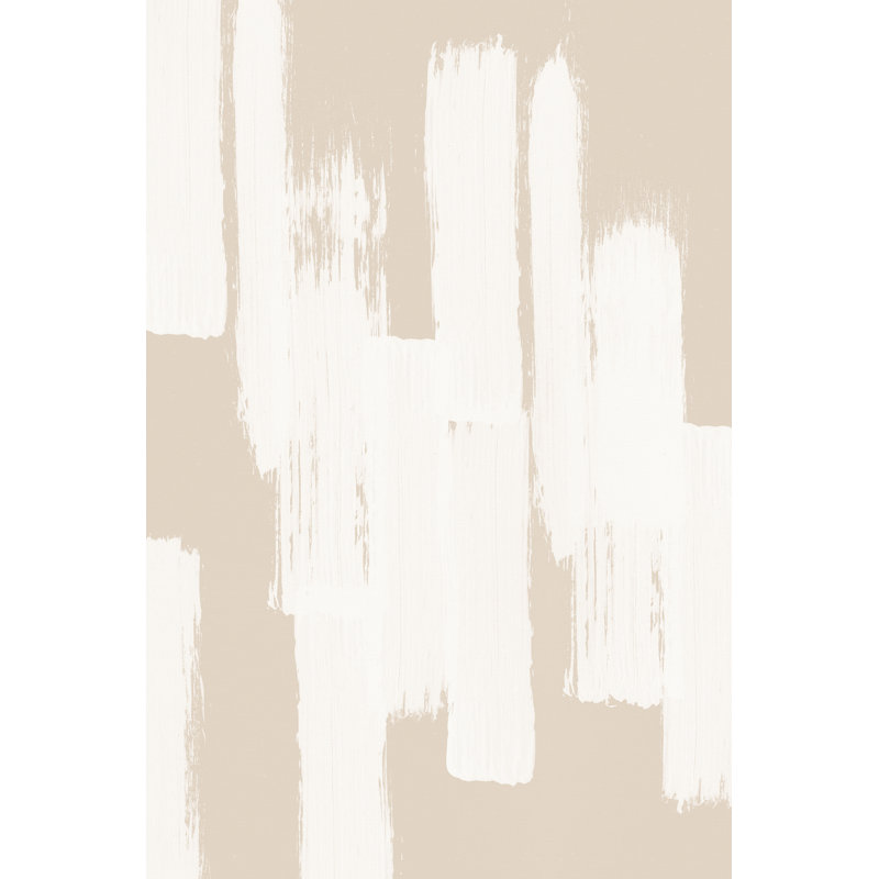«Beige Brush Strokes» par Melloi, H 72 po x l 48 po