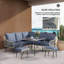 Wicker 7 - Person Garden Lounge Set with Cushions