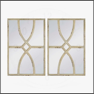 Miroirs muraux en bois exquis avec des sculptures complexes et un cadre antique, idéal pour la décoration intérieure.