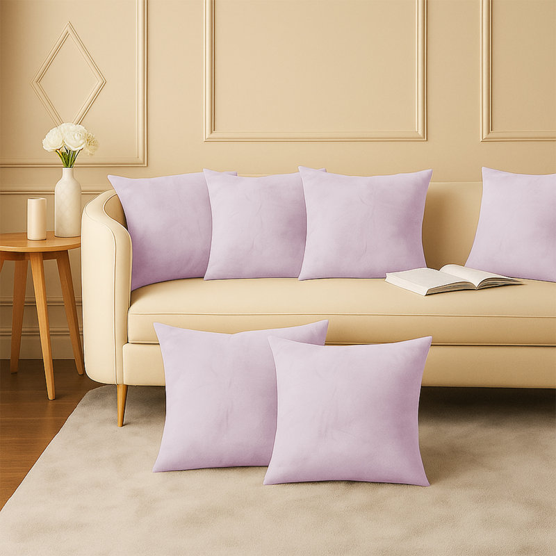 Square Cushion Cover, Pink Rose