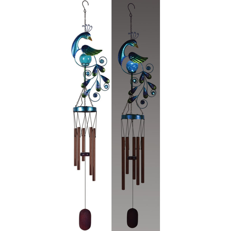 Carillon solaire paon 38 po