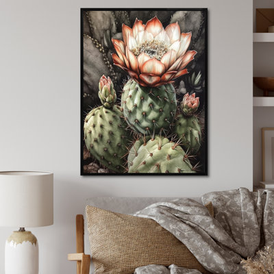 " Blossoming Cactus Flower I "