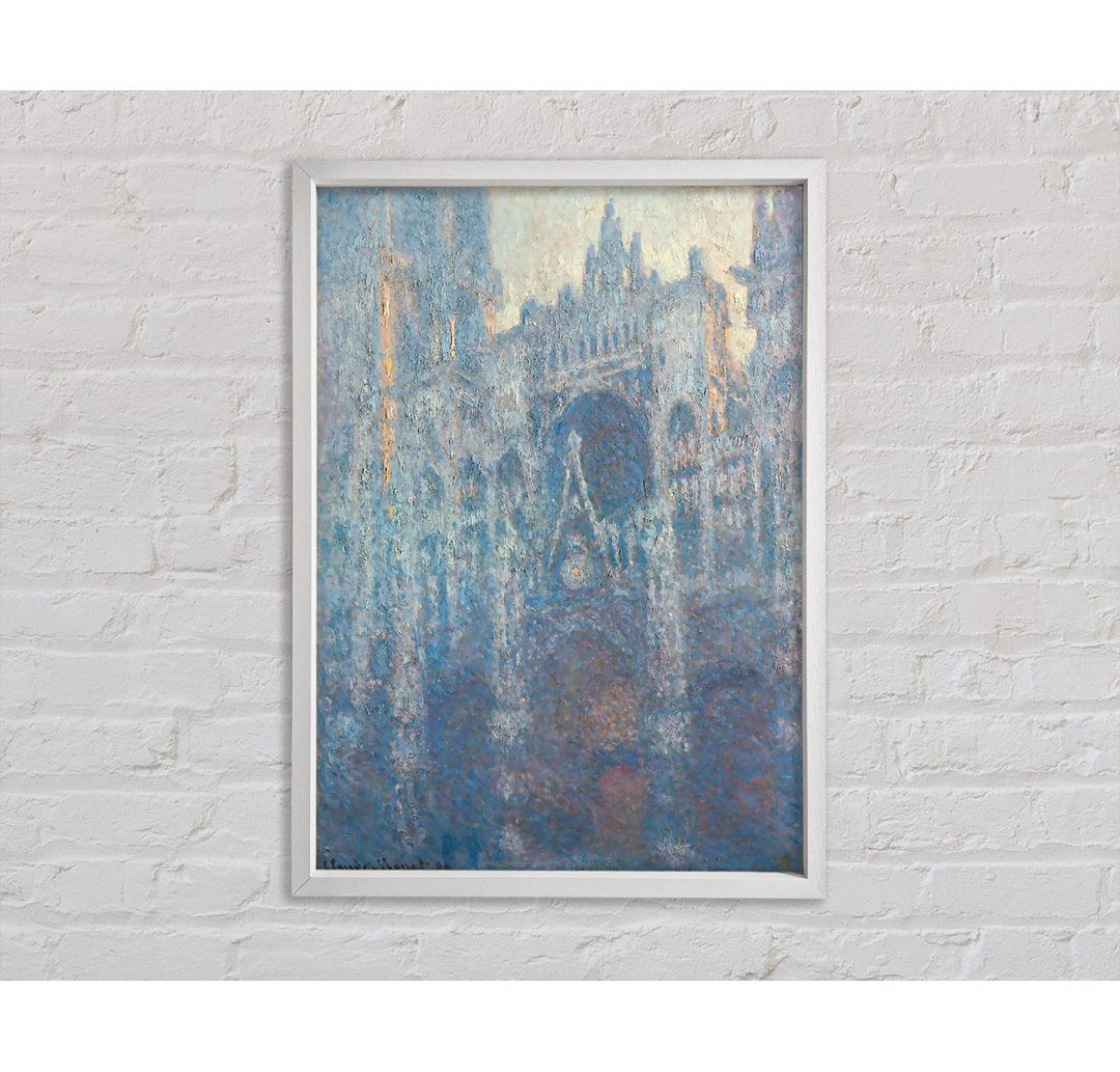 Monet Das Portal der Kathedrale von Rouen im Morgenlicht - Einzelbildrahmen Kunstdrucke auf Leinwand